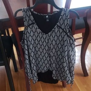 Cold shoulder blouse